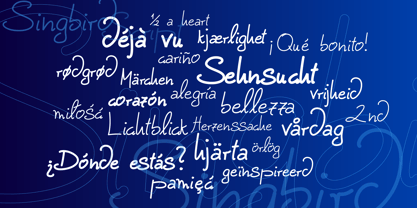 Singbird Script Font Poster 5