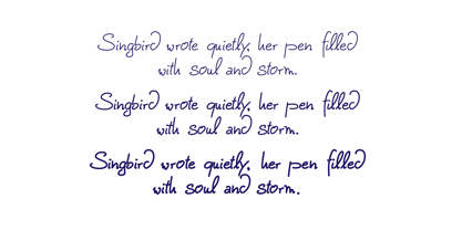 Singbird Script Font Poster 4