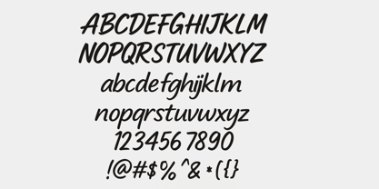 Blueberry snack Font Poster 3