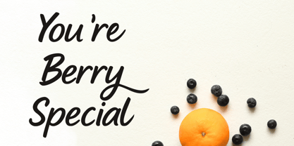 Blueberry snack Font Poster 4