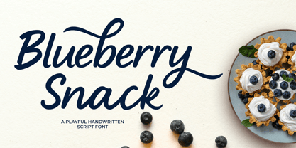 Blueberry snack Font Poster 1
