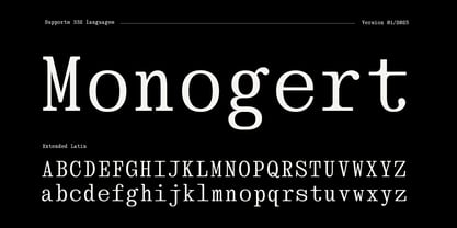 Monogert Font Poster 1