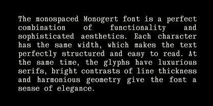 Monogert Font Poster 5