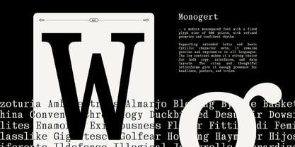 Monogert Font Poster 4