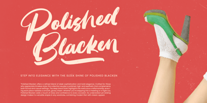 Huntail Peach Font Poster 8