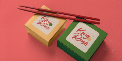 Huntail Peach Font Poster 13