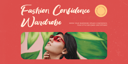 Huntail Peach Font Poster 2