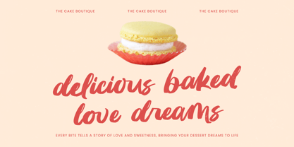 Huntail Peach Font Poster 3