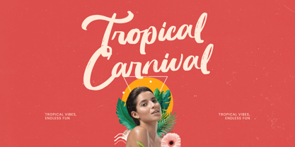 Huntail Peach Font Poster 4