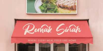 Huntail Peach Font Poster 11