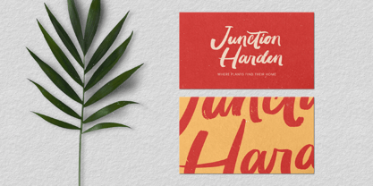 Huntail Peach Font Poster 10