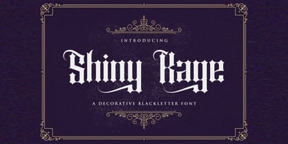 Shiny kage Font Poster 1