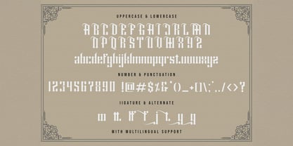 Shiny kage Font Poster 8