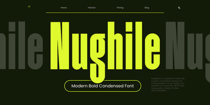 Nughile Font Poster 1