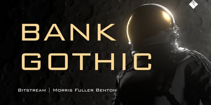 Bank Gothic Font Poster 1