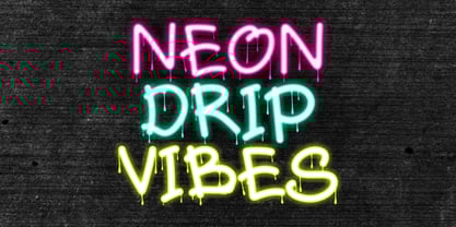 Slime Drip Font Poster 3