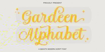 Garden Alphabet Font Poster 1