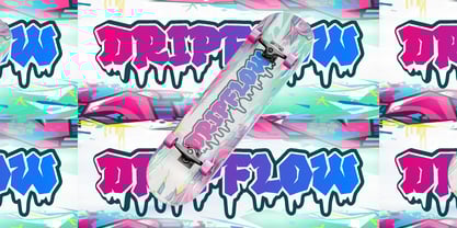 Melting Graffiti Font Poster 4