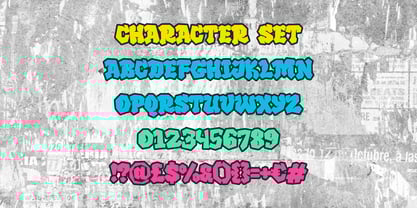 Melting Graffiti Font Poster 6