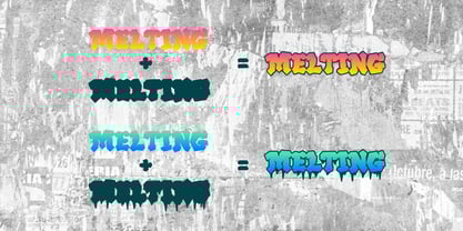 Melting Graffiti Font Poster 5