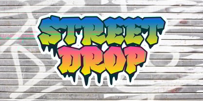 Melting Graffiti Font Poster 2