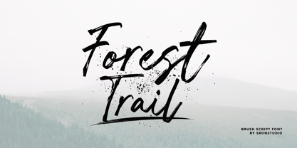 Forest Trail Font Poster 1