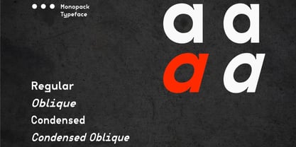Monopack Font Poster 6