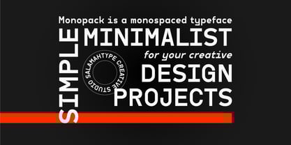 Monopack Font Poster 8