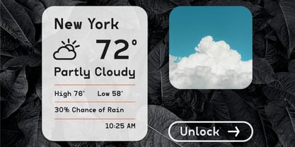 Monopack Font Poster 3