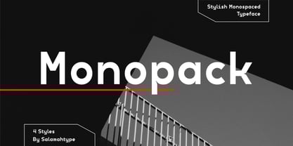 Monopack Font Poster 1