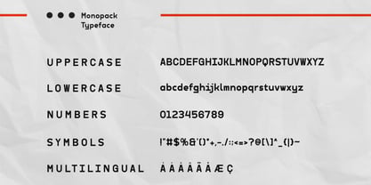 Monopack Font Poster 7