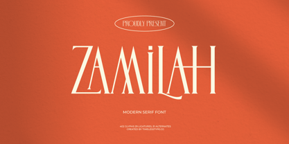 Zamilah Font Poster 1