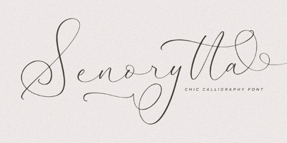 Senorytta Font Poster 1
