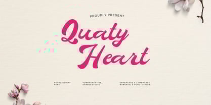 Quaty Heart Font Poster 1