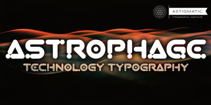 Astrophage AOE Font Poster 1
