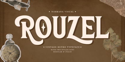 Rouzel Vintage Font Poster 1