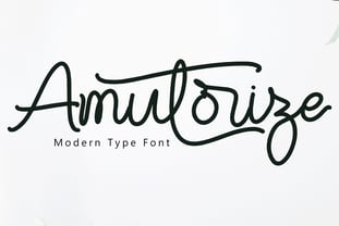 Amutorize Font Poster 1