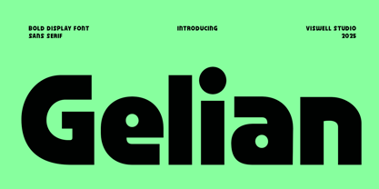 Gelian Font Poster 2