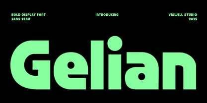 Gelian Font Poster 1