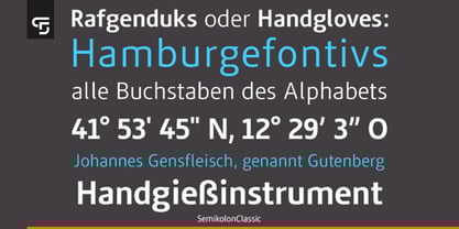 Semikolon Plus Font Poster 2