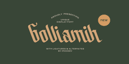 Bolliamih Font Poster 1