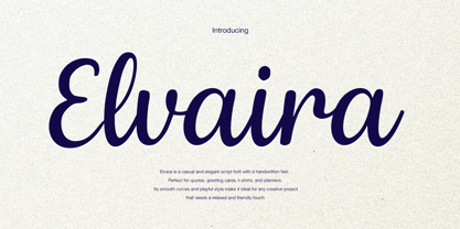 Elvaira Font Poster 1