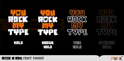 Rock n Roll Font Poster 2