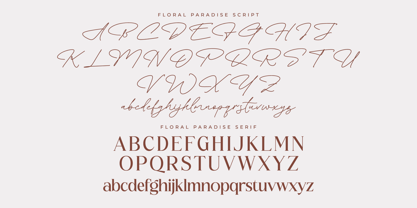 Floral Paradise Font Poster 8