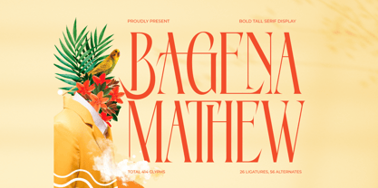 Bagena Mathew Font Poster 1