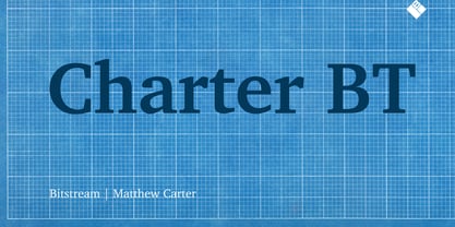 Charter BT Font Poster 1