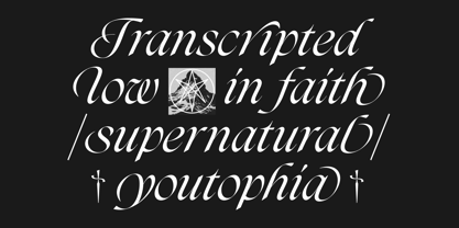 Darkslide Font Poster 7