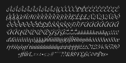 Darkslide Font Poster 9