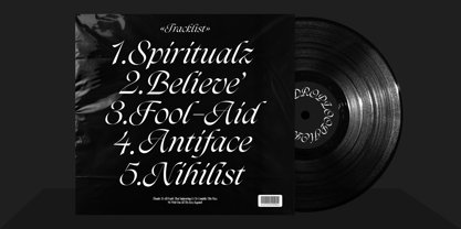 Darkslide Font Poster 6