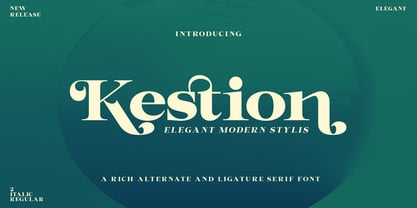 Kestion Font Poster 1
